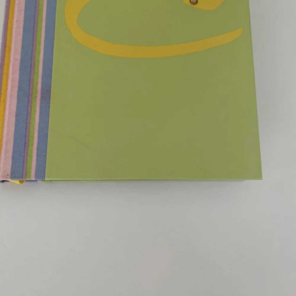 Vintage Claires Y2K Journal Notebook Lime Green Rhinestone Logo Striped‎ Spine